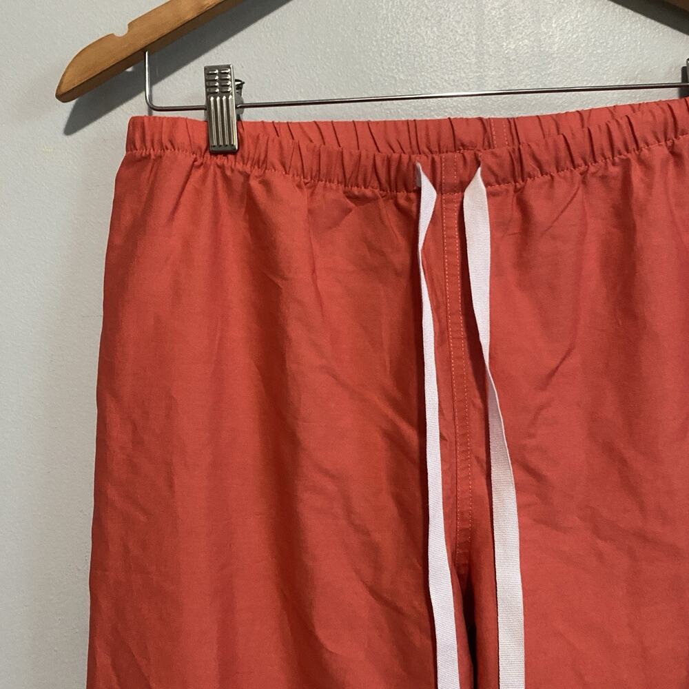 Brooks Brothers Cotton Light Orange White Drawstring Pajama Lounge Pants Medium - Picture 5 of 6